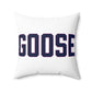 Goose Zip Code Blue & Purple Spun Polyester Square Pillow