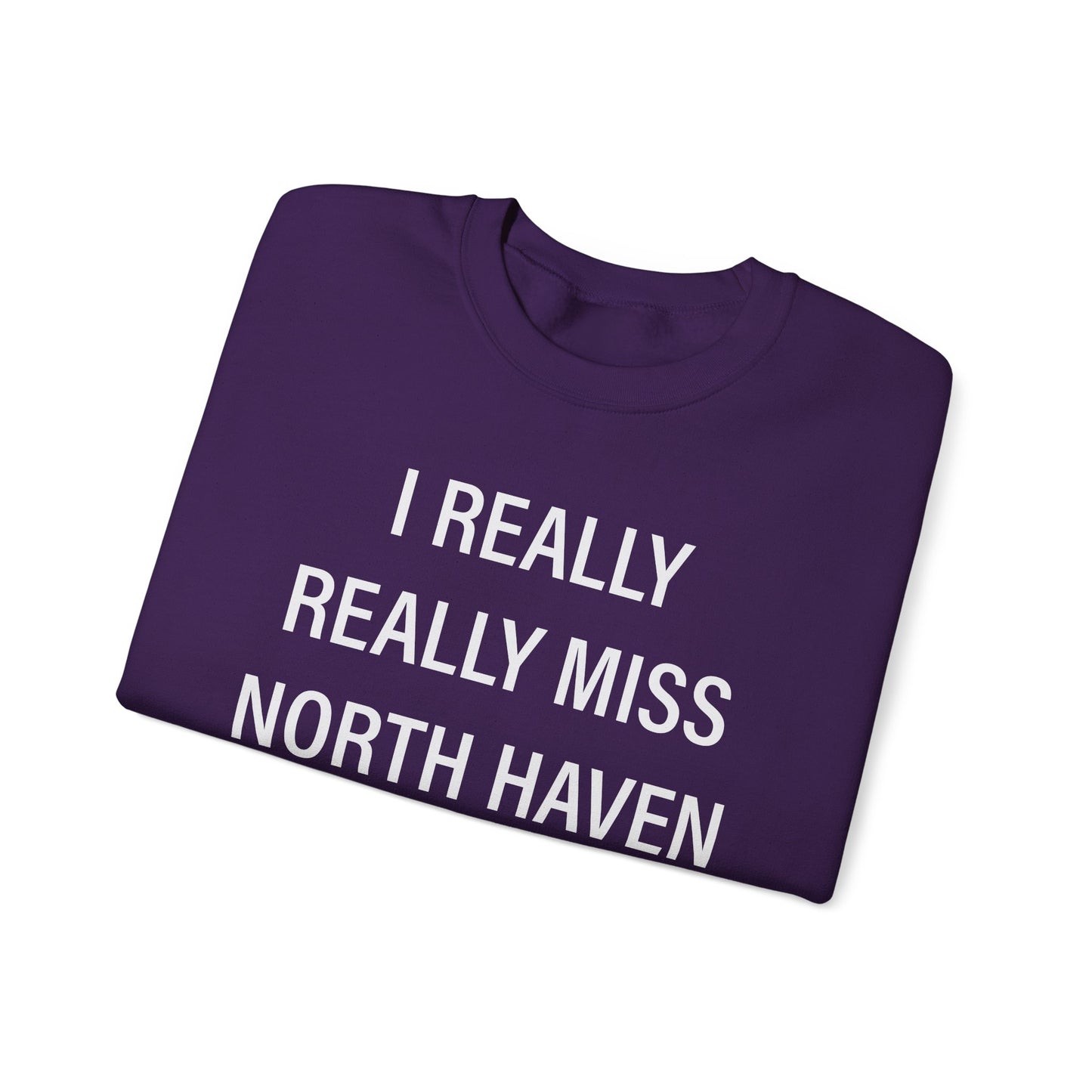 I Really Really Miss North Haven Unisex Heavy Blend™ Crewneck Sweatshirt