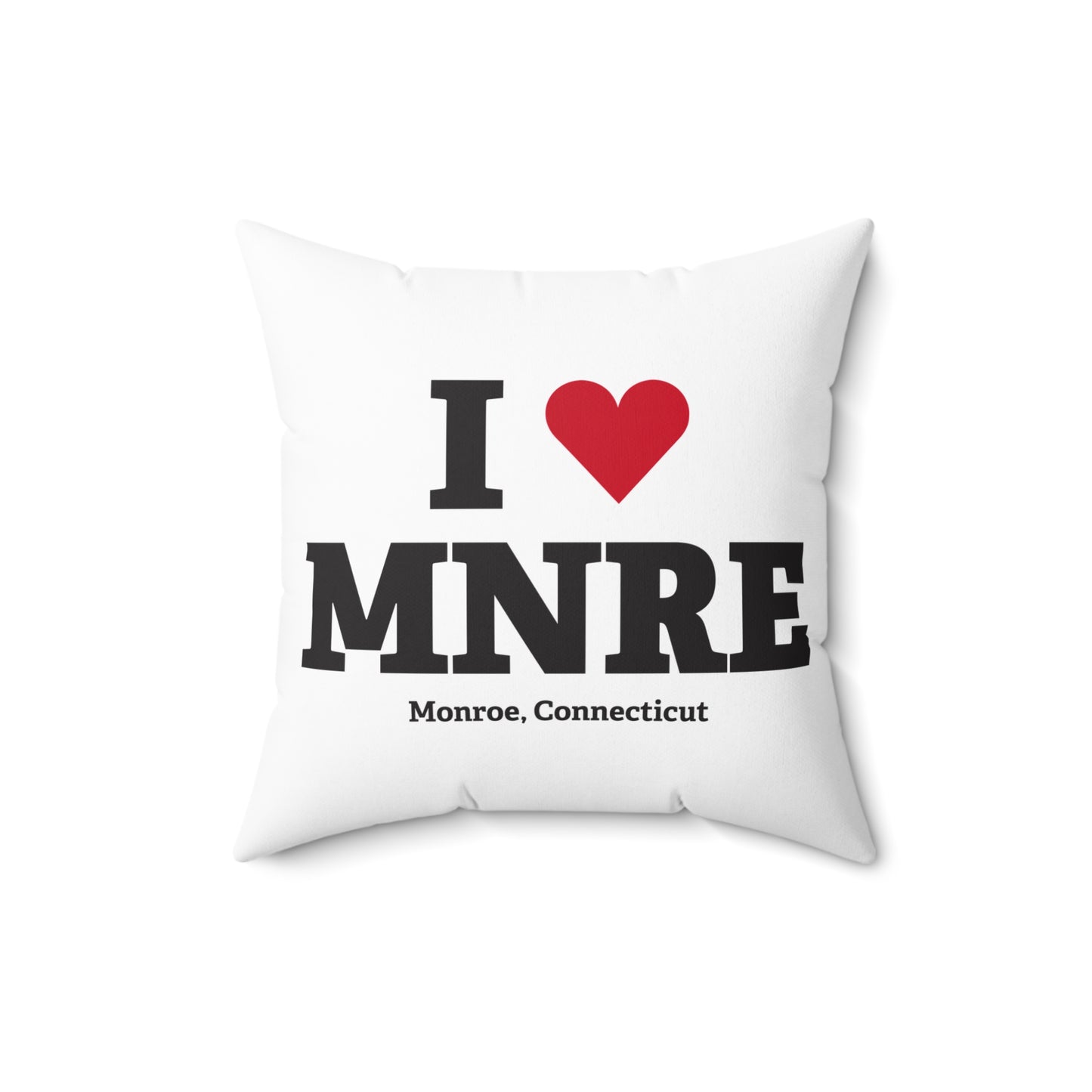 I Heart MNRE Spun Polyester Square Pillow