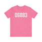 06883 Weston CT Zip Code Unisex Jersey Short Sleeve T-Shirt