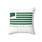 East Hartford Connecticut St. Patrick’s Day Flag Spun Polyester Square Pillow