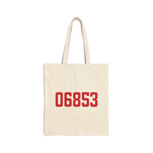 06853 Norwalk Connecticut Zip Code Cotton Canvas Tote Bag
