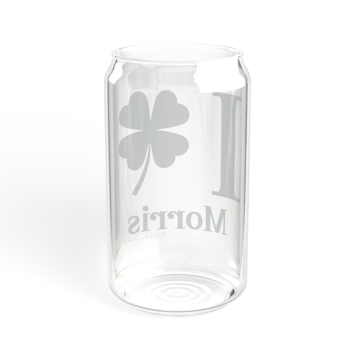 I Clover Morris  Sipper Glass, 16oz