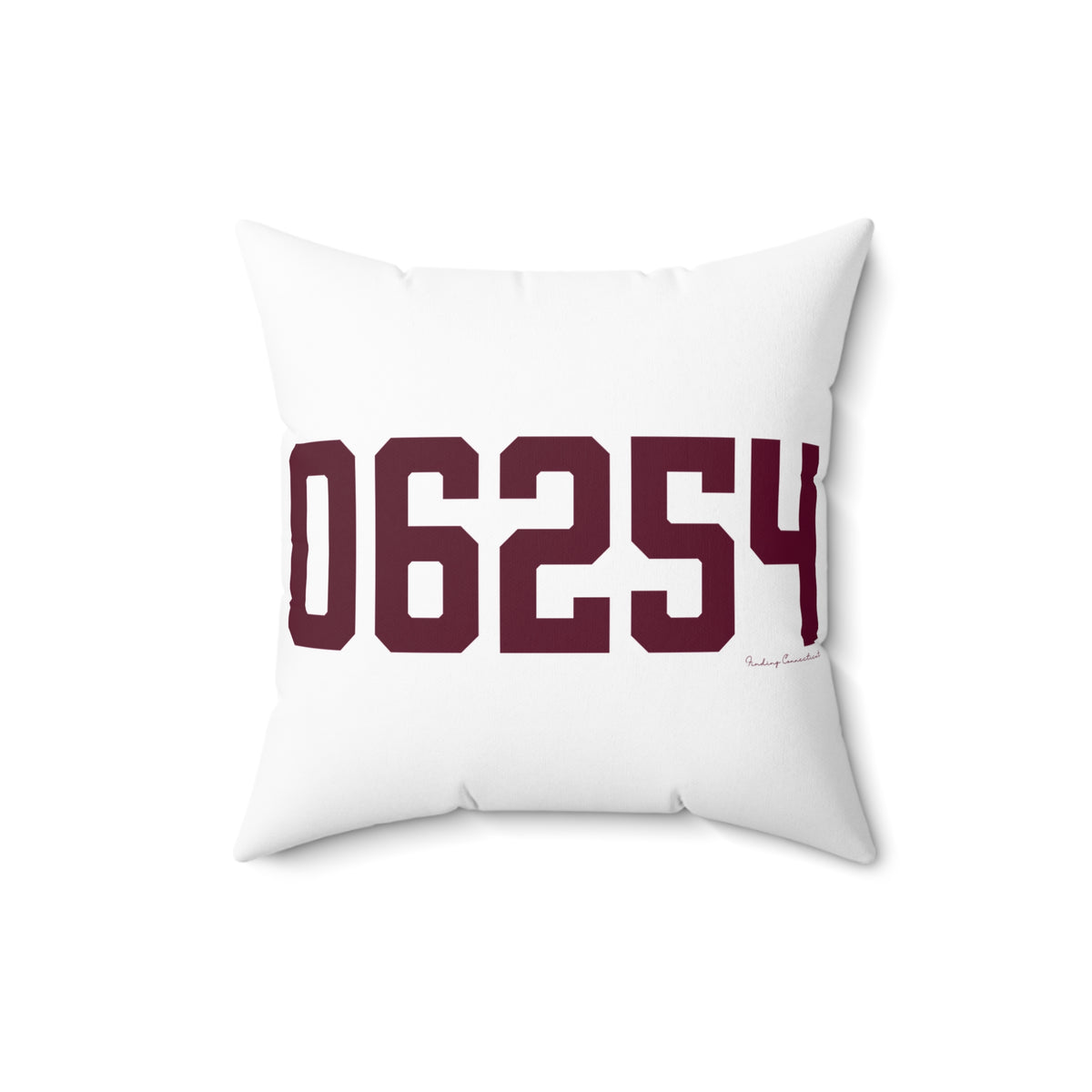 06254 Franklin Connecticut Zip Code Spun Polyester Square Pillow