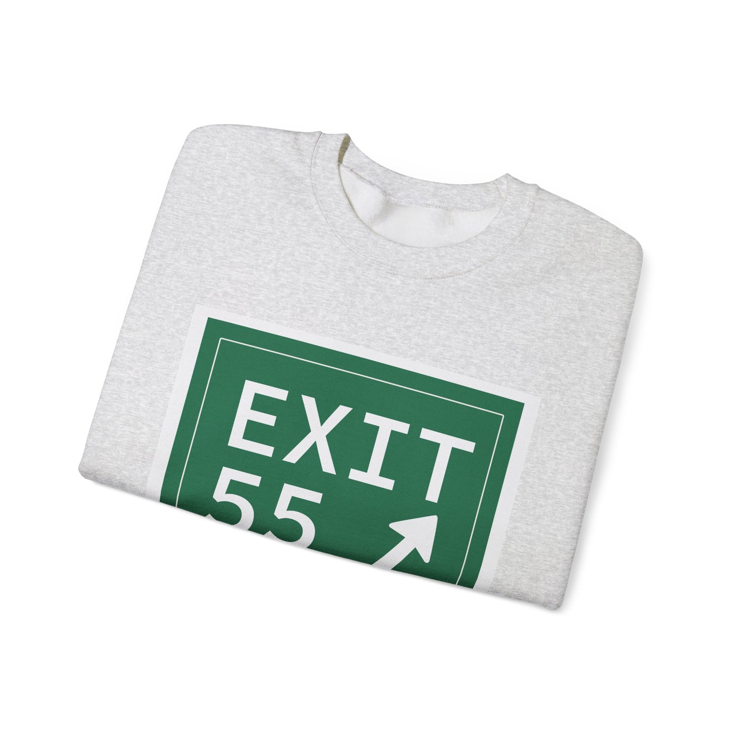 Vintage Exit 55 WCP Sign Unisex Heavy Blend™ Crewneck Sweatshirt