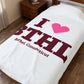 I Heart BTHL Velveteen Plush Blanket