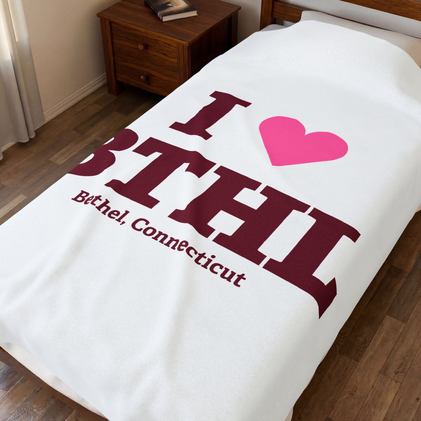 I Heart BTHL Velveteen Plush Blanket