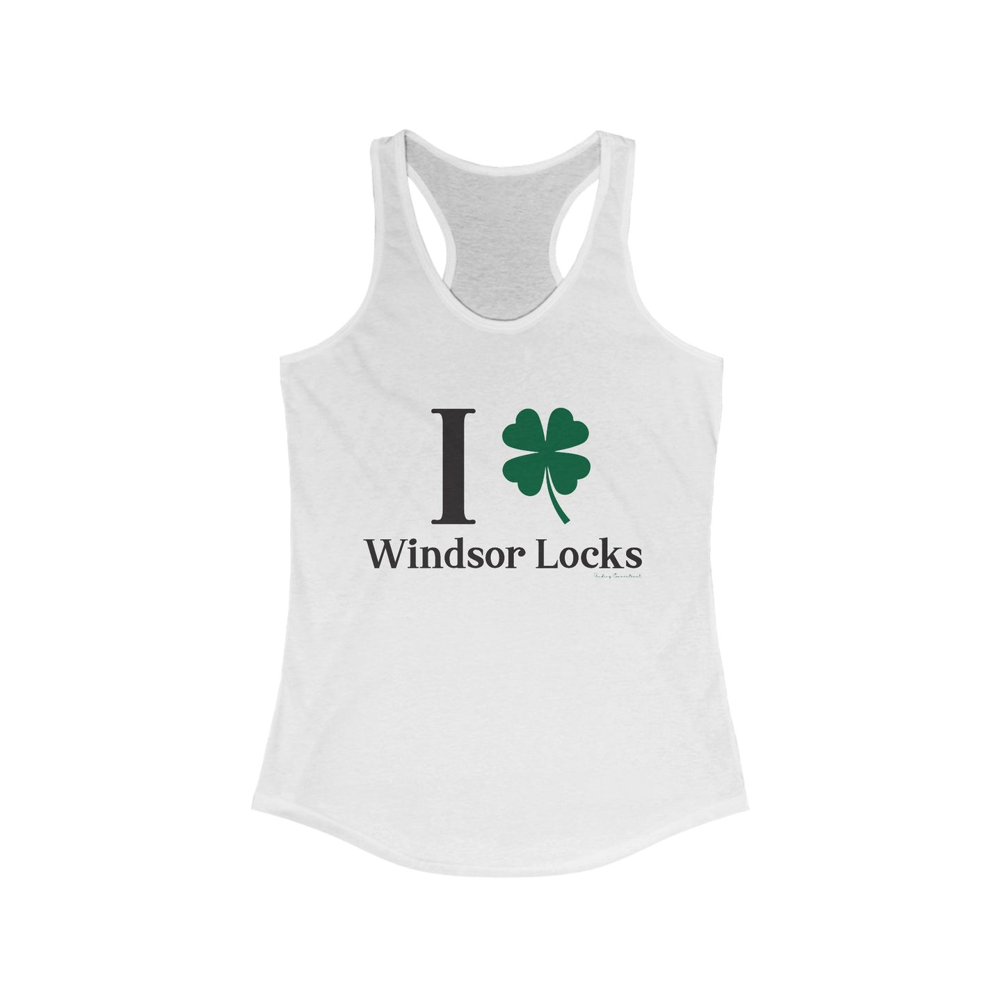 I Clover Windsor Locks Women's Ideal Racerback Tank Top