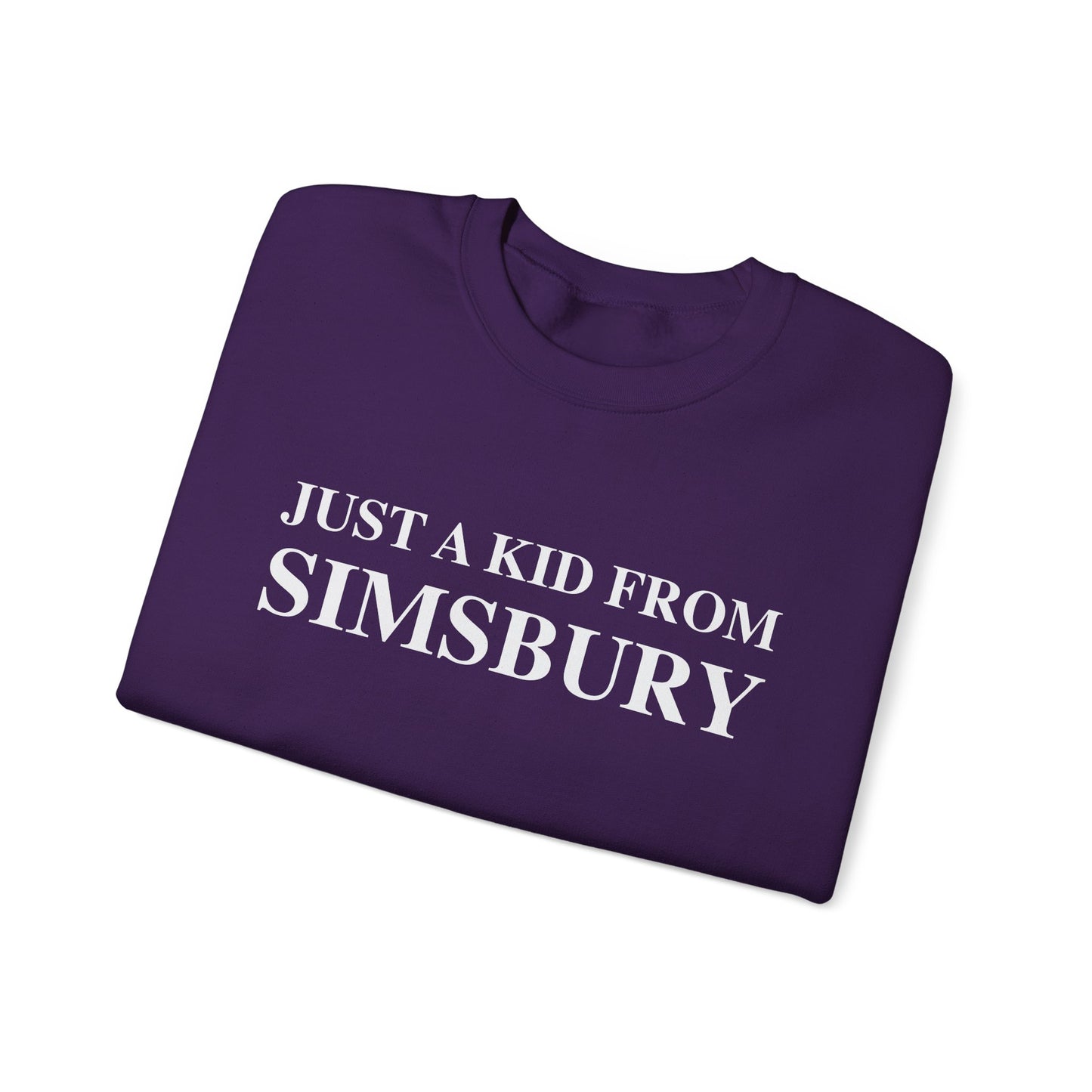 Just a kid from Simsbury Unisex Heavy Blend™ Crewneck Sweatshirt