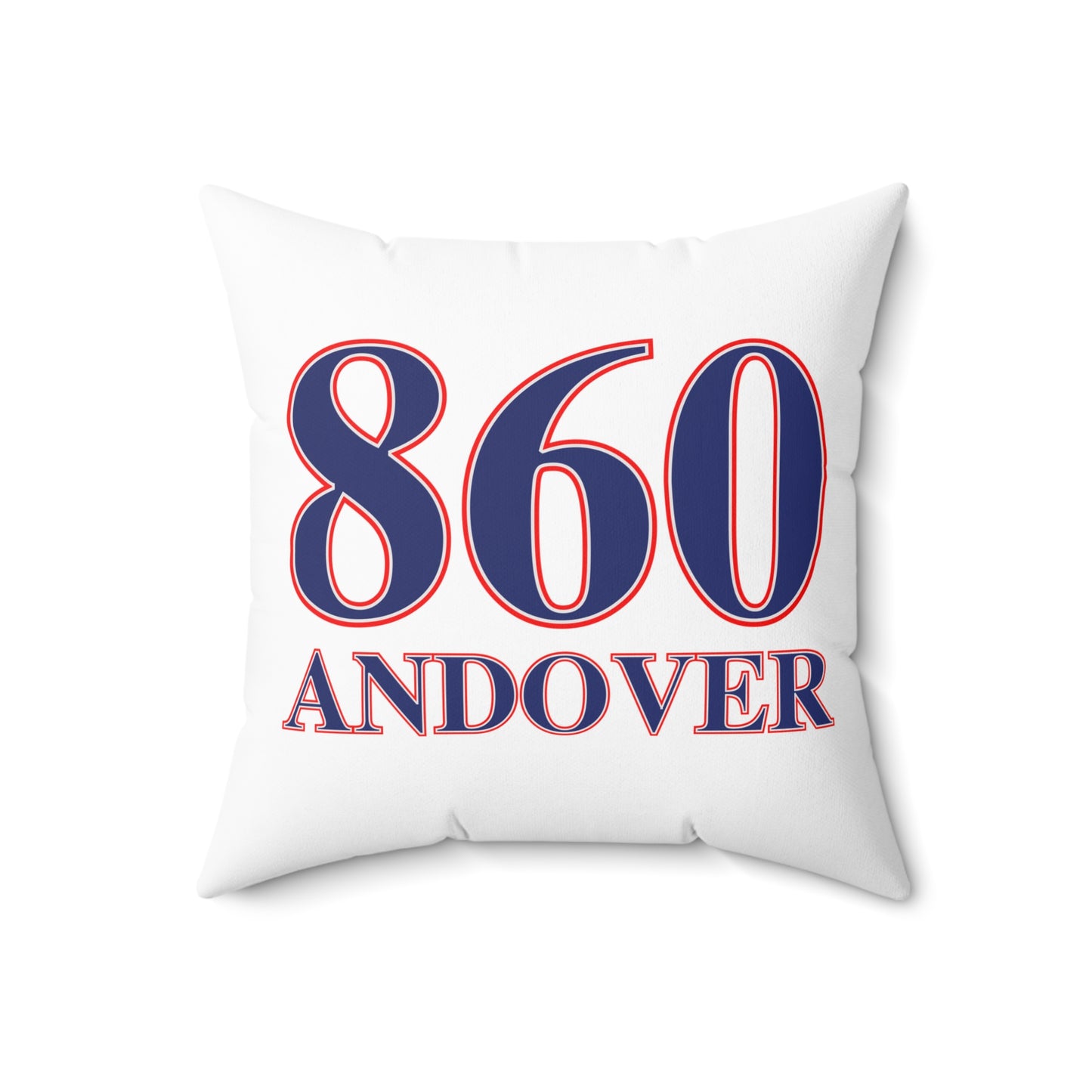 860 Andover Red, White & Blue Spun Polyester Square Pillow