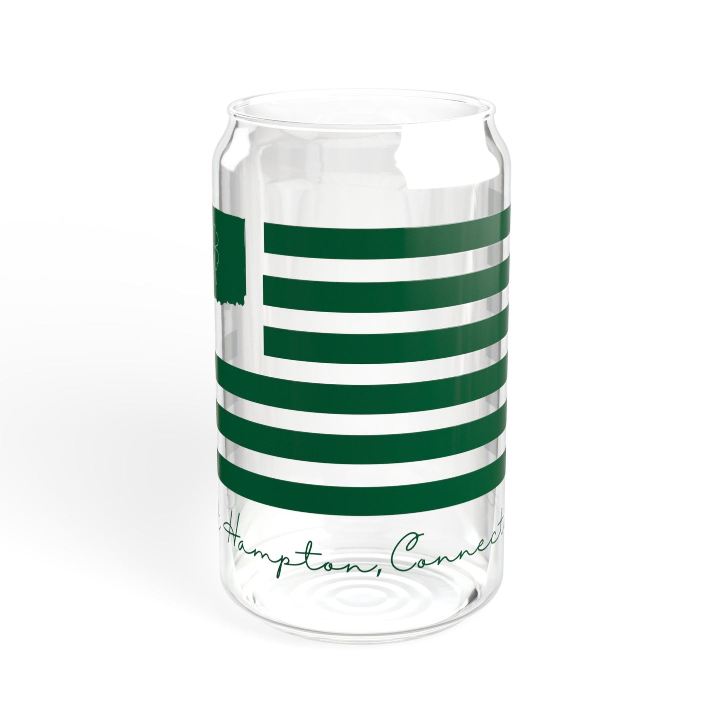 East Hampton Connecticut St. Patrick’s Day Flag Sipper Glass, 16oz
