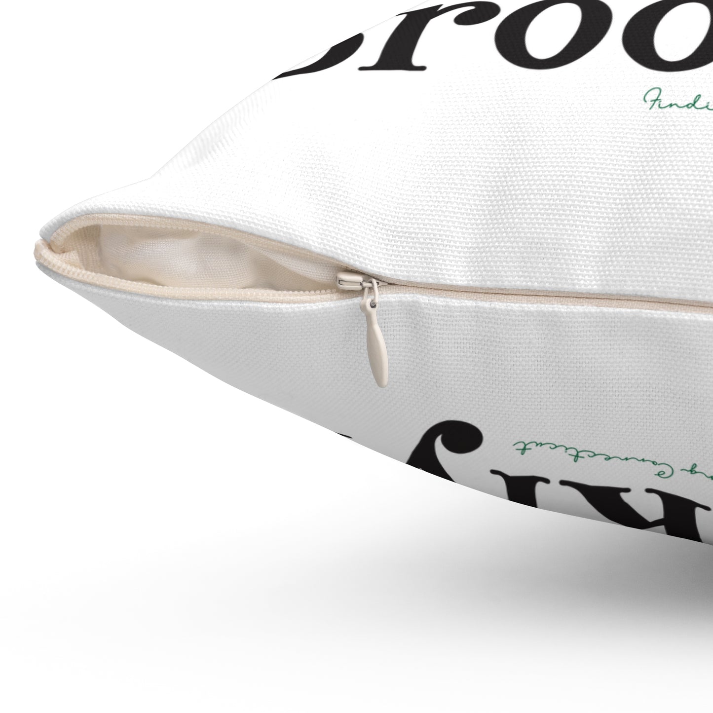 I Clover Brooklyn Spun Polyester Square Pillow