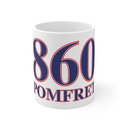 860 Pomfret Red, White & Blue Mug 11oz