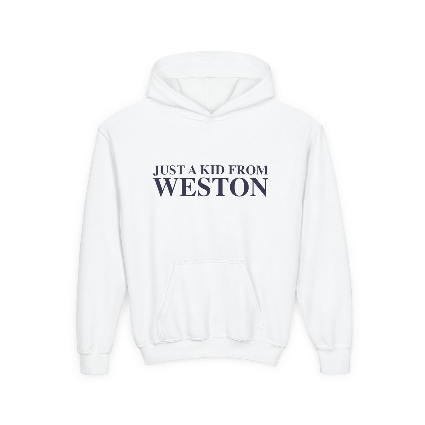 Just a kid from Weston Youth Heavy Blend Hooded Sweatshirt