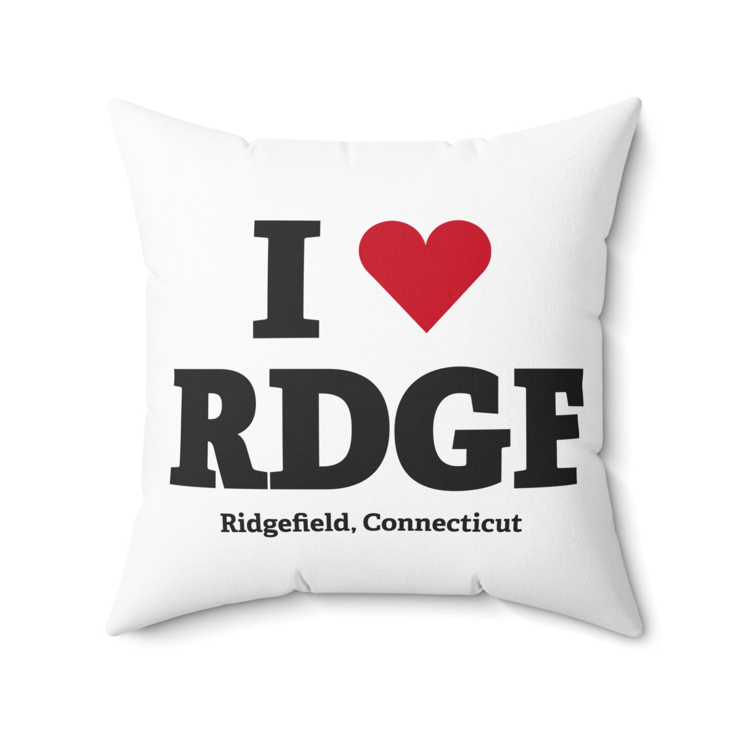I Heart RDGF Spun Polyester Square Pillow