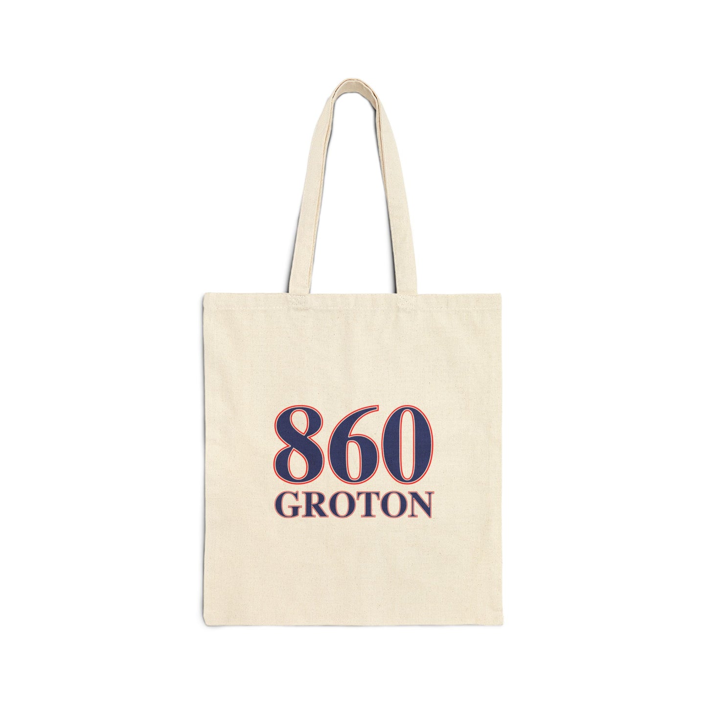 860 Groton Red, White & Blue Cotton Canvas Tote Bag