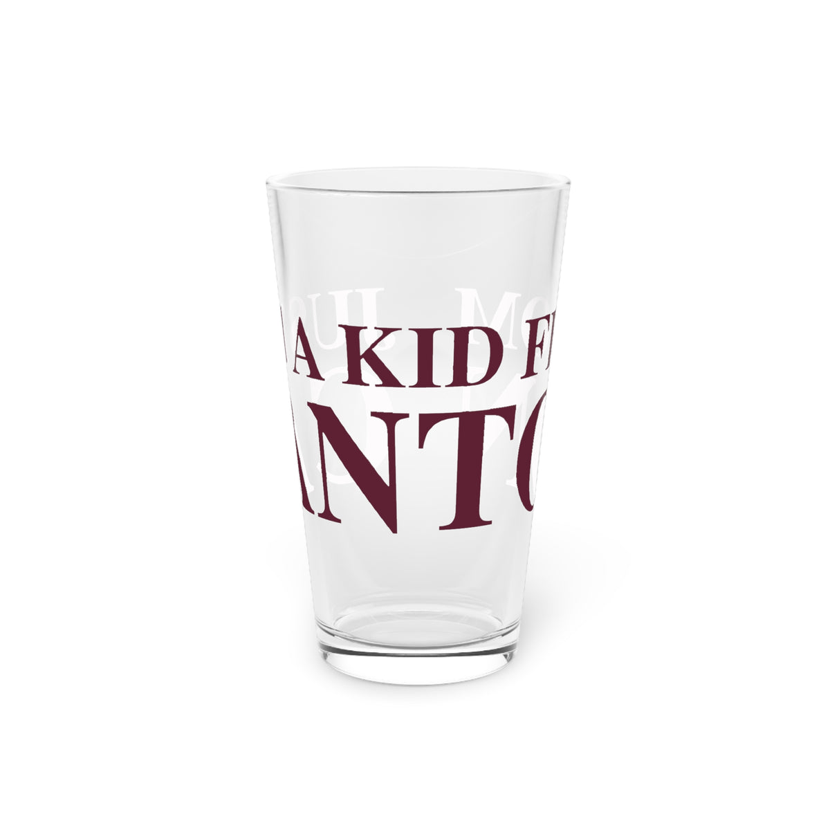 Just a kid from Canton Pint Glass, 16oz