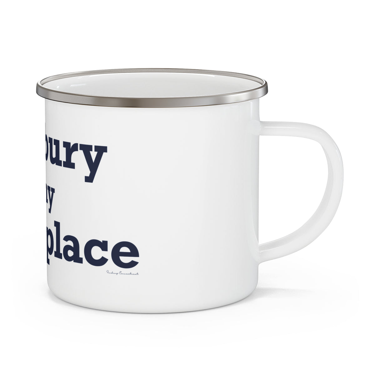 Simsbury is My Happy Place Enamel Camping Mug