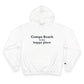 Compo Beach Is My Happy Place Champion Hoodie Sweatshirt