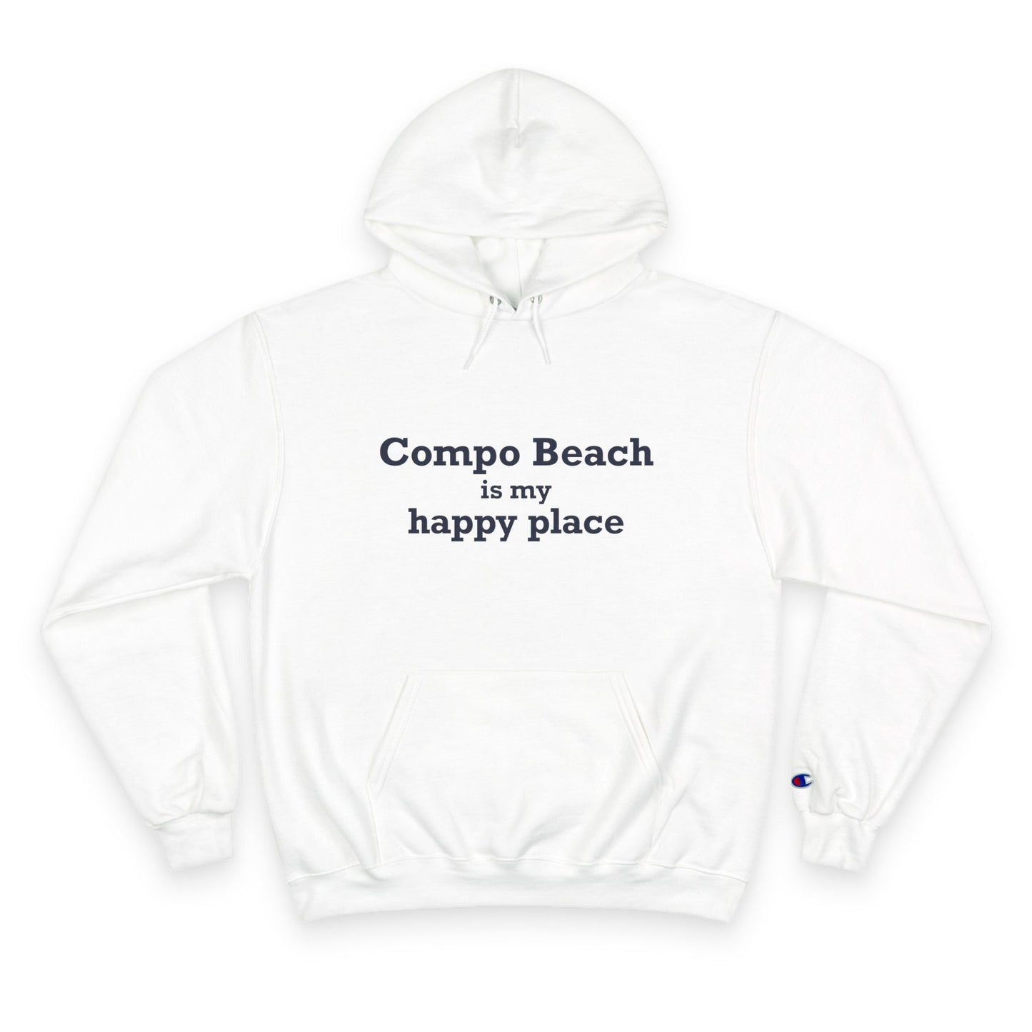 Compo Beach Is My Happy Place Champion Hoodie Sweatshirt