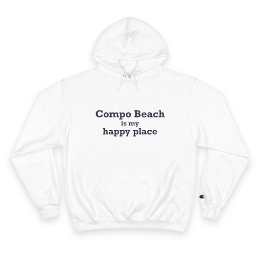Compo Beach Is My Happy Place Champion Hoodie Sweatshirt
