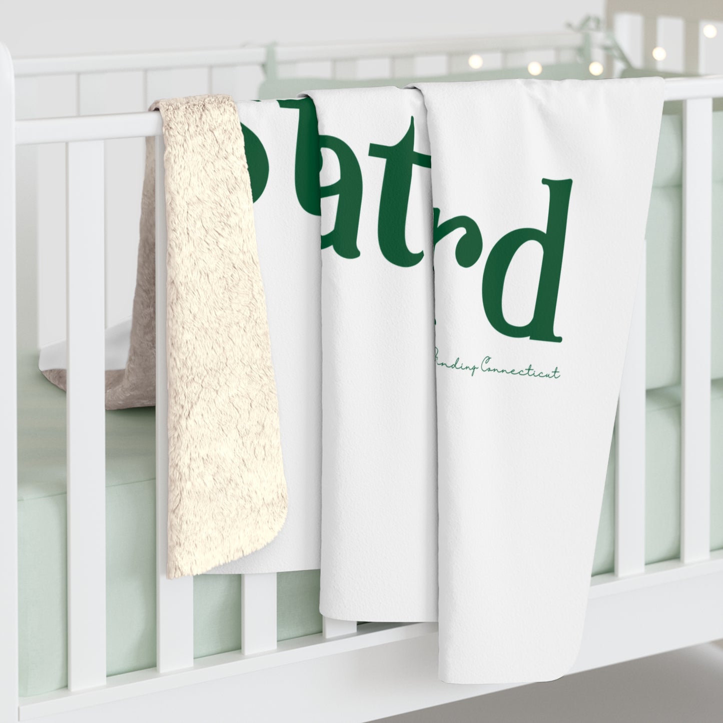 I Clover Stratford Sherpa Fleece Blanket