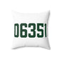 06351 Griswold Connecticut Zip Code Spun Polyester Square Pillow