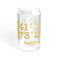 Redding Coordinates Sipper Glass, 16oz