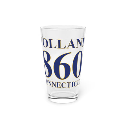 Tolland 860 Connecticut Pint Glass, 16oz