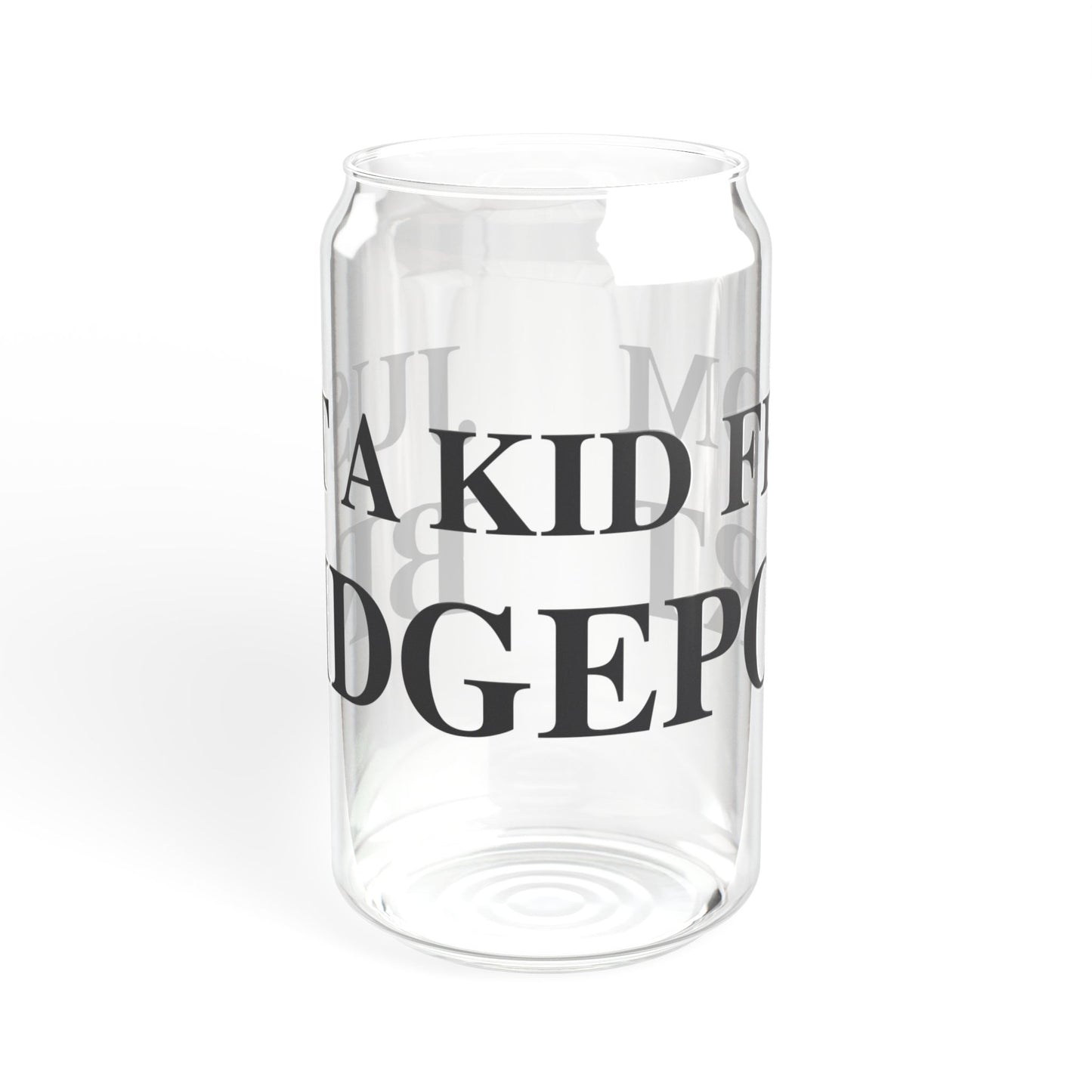 Just a kid from Bridgeport Sipper Glass, 16oz