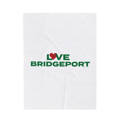 Love Bridgeport Velveteen Plush Blanket