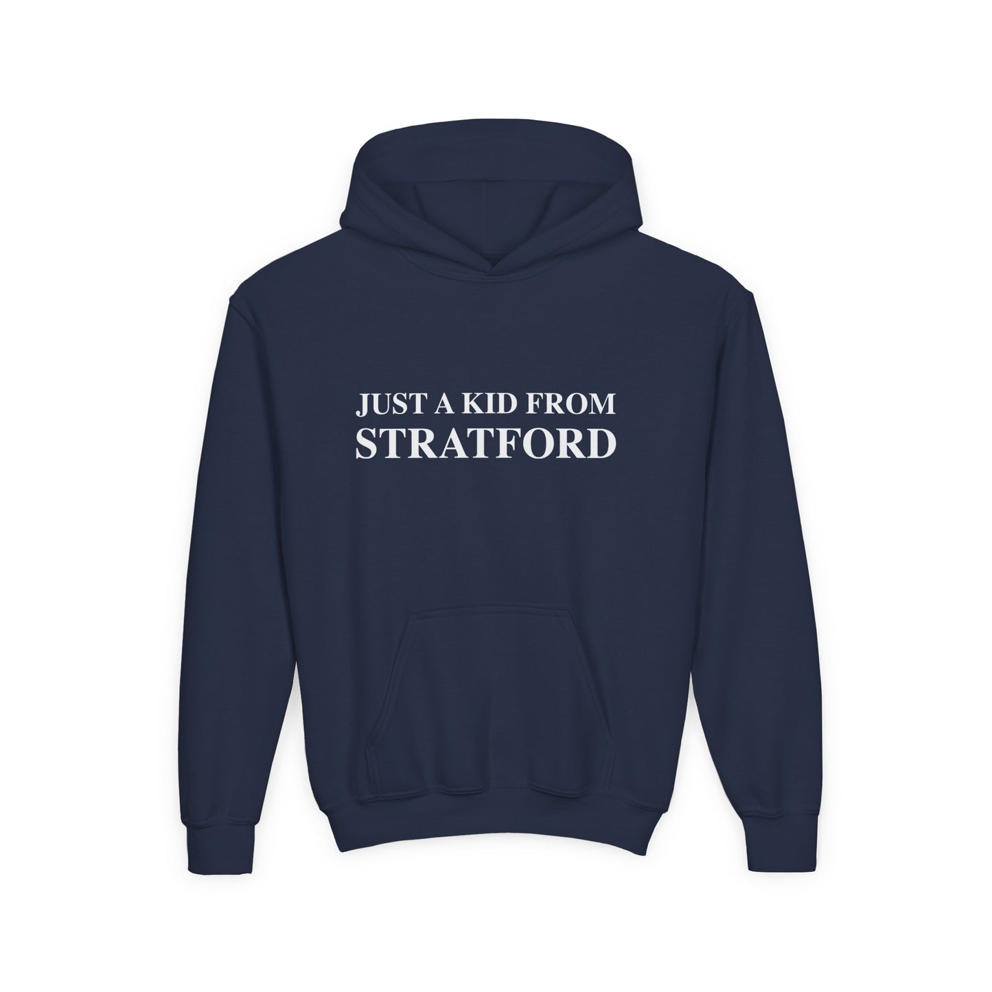 Just a kid from Stratford Youth Heavy Blend Hooded Sweatshirt