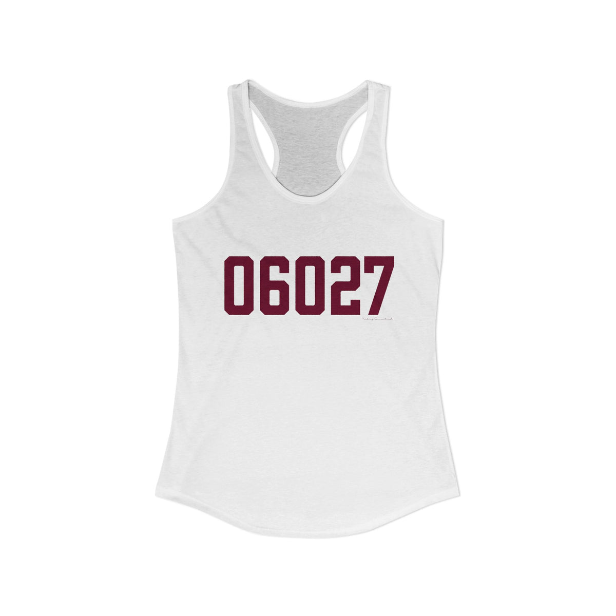 06027 Hartland Connecticut Zip Code Women's Ideal Racerback Tank Top