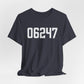 06247 Hampton CT Zip Code Unisex Jersey Short Sleeve T-Shirt