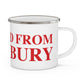 Just a kid from Southbury  Enamel Camping Mug