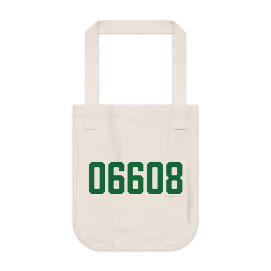 06608 Bridgeport Connecticut Zip Code Organic Canvas Tote Bag