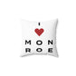 Monroe Vision Spun Polyester Square Pillow