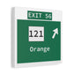 Vintage WCP Exit 56 Sign Matte Canvas, Stretched, 1.25"