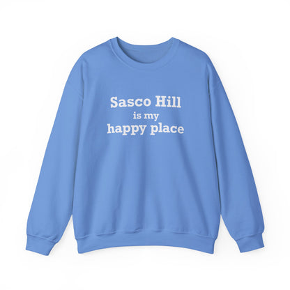 Sasco Hill is My Happy Place Unisex Heavy Blend™ Crewneck Sweatshirt