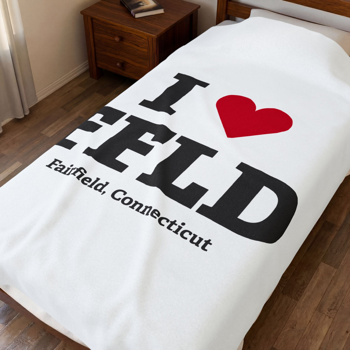 I Heart FFLD Velveteen Plush Blanket