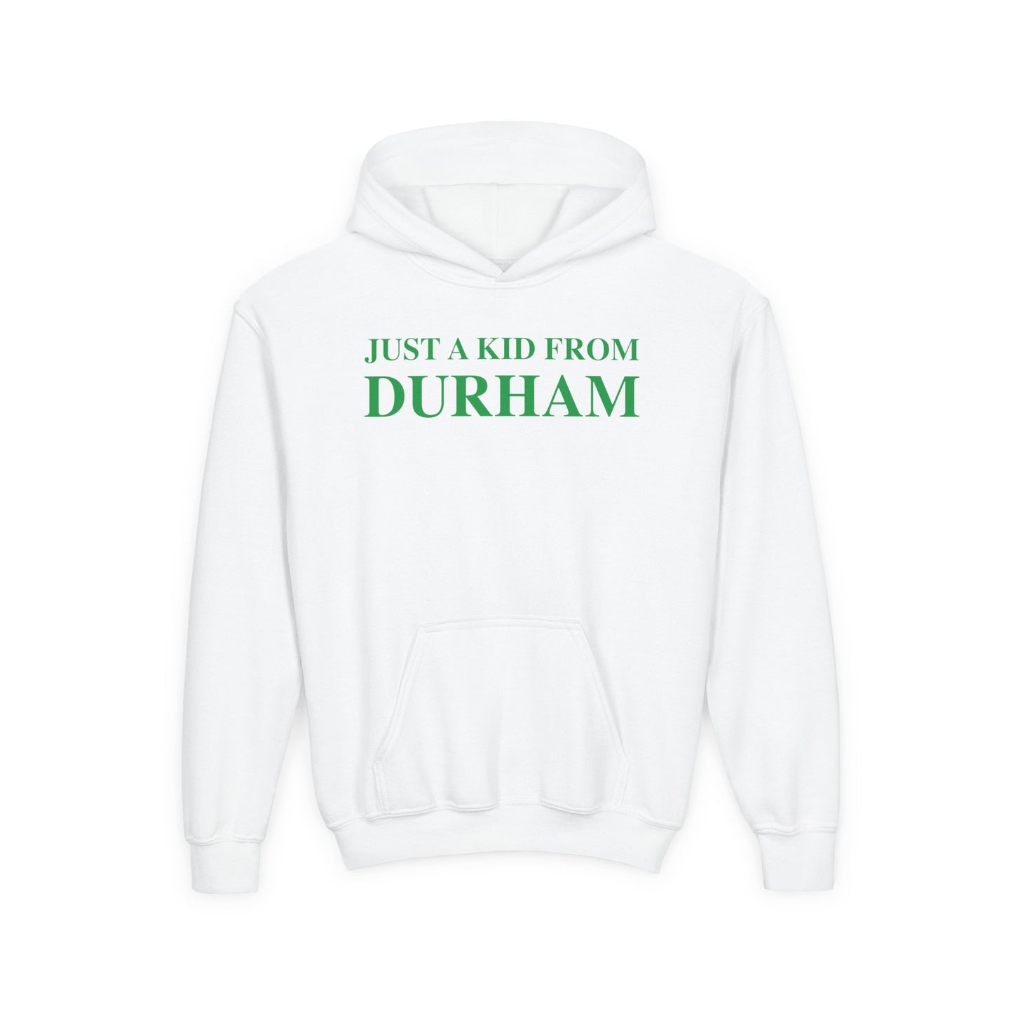 Just a kid from Durham Youth Heavy Blend Hooded Sweatshirt