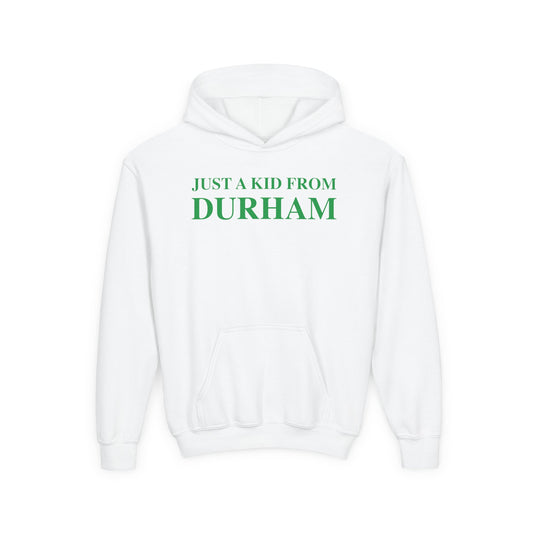 Just a kid from Durham Youth Heavy Blend Hooded Sweatshirt