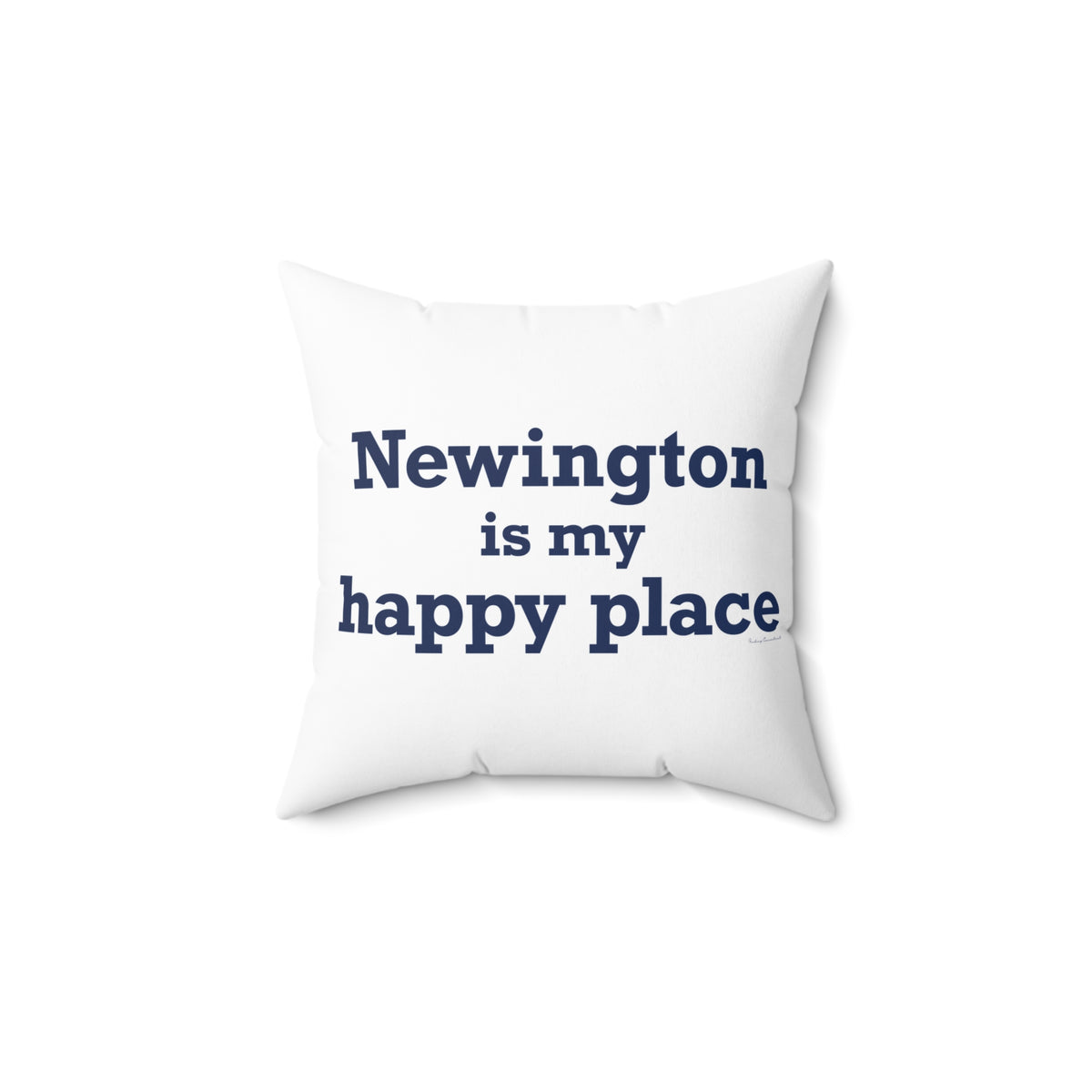 Newington is My Happy Place Polyester Square Pillow