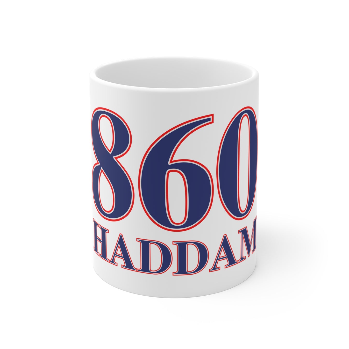 860 Haddam Red, White & Blue Mug 11oz