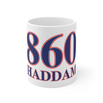 860 Haddam Red, White & Blue Mug 11oz