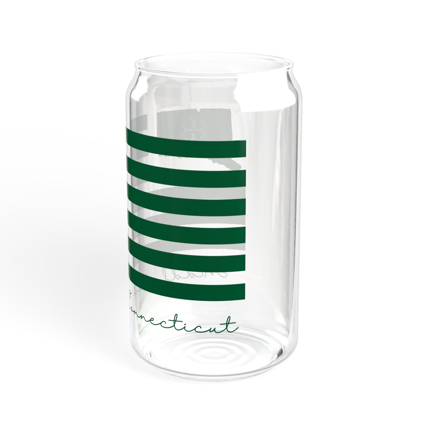Middletown Connecticut St. Patrick’s Day Flag Sipper Glass, 16oz