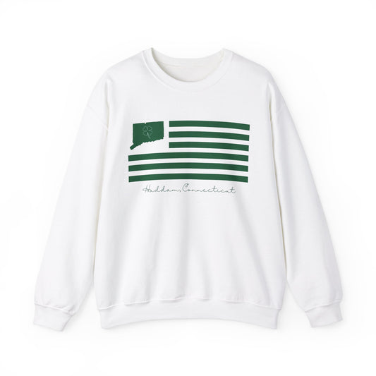 Haddam Connecticut St. Patrick’s Day Flag Unisex Heavy Blend™ Crewneck Sweatshirt