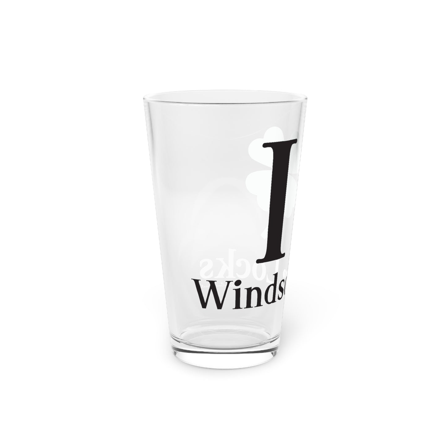 I Clover Windsor Locks Pint Glass, 16oz