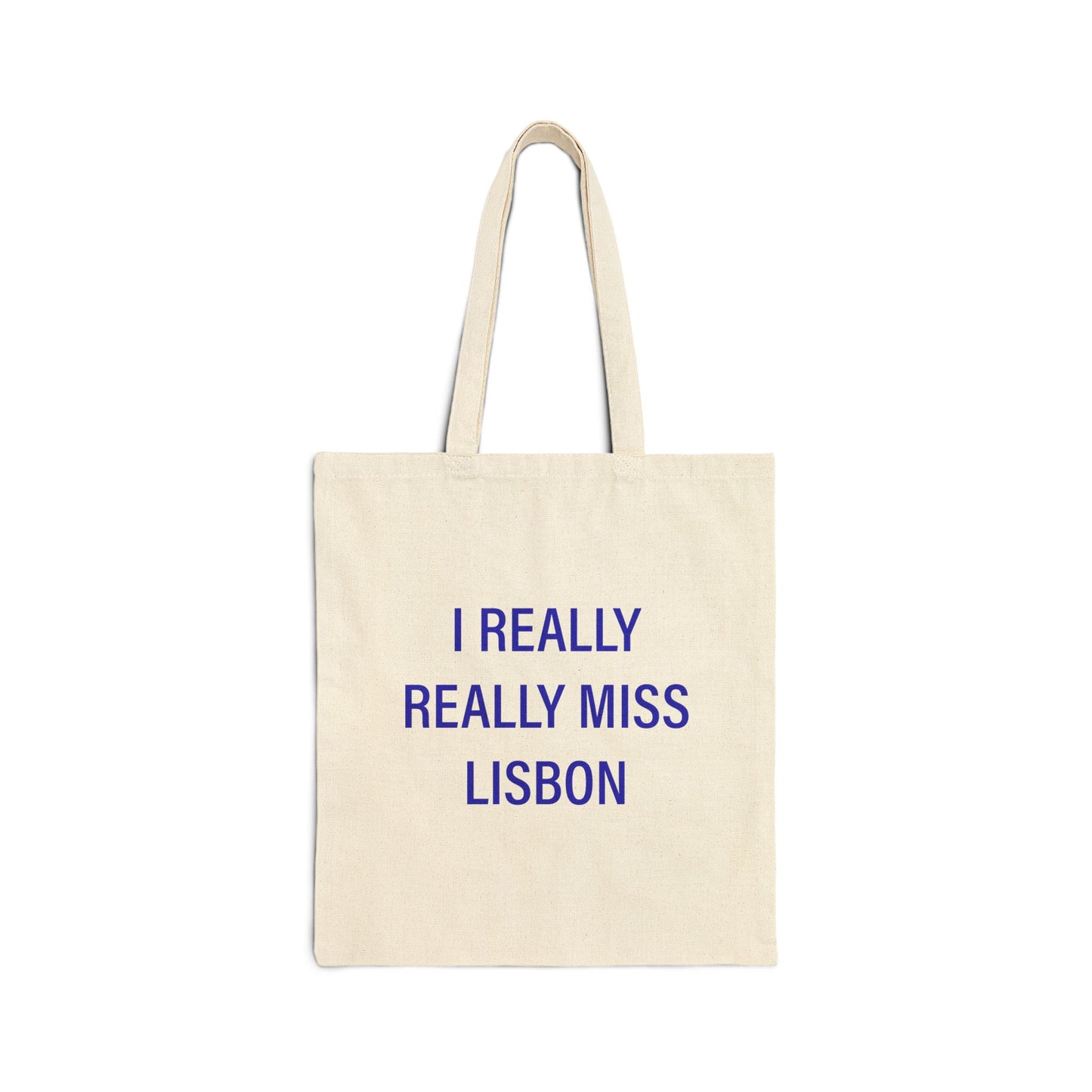 I Really Really Miss Lisbon Cotton Canvas Tote Bag