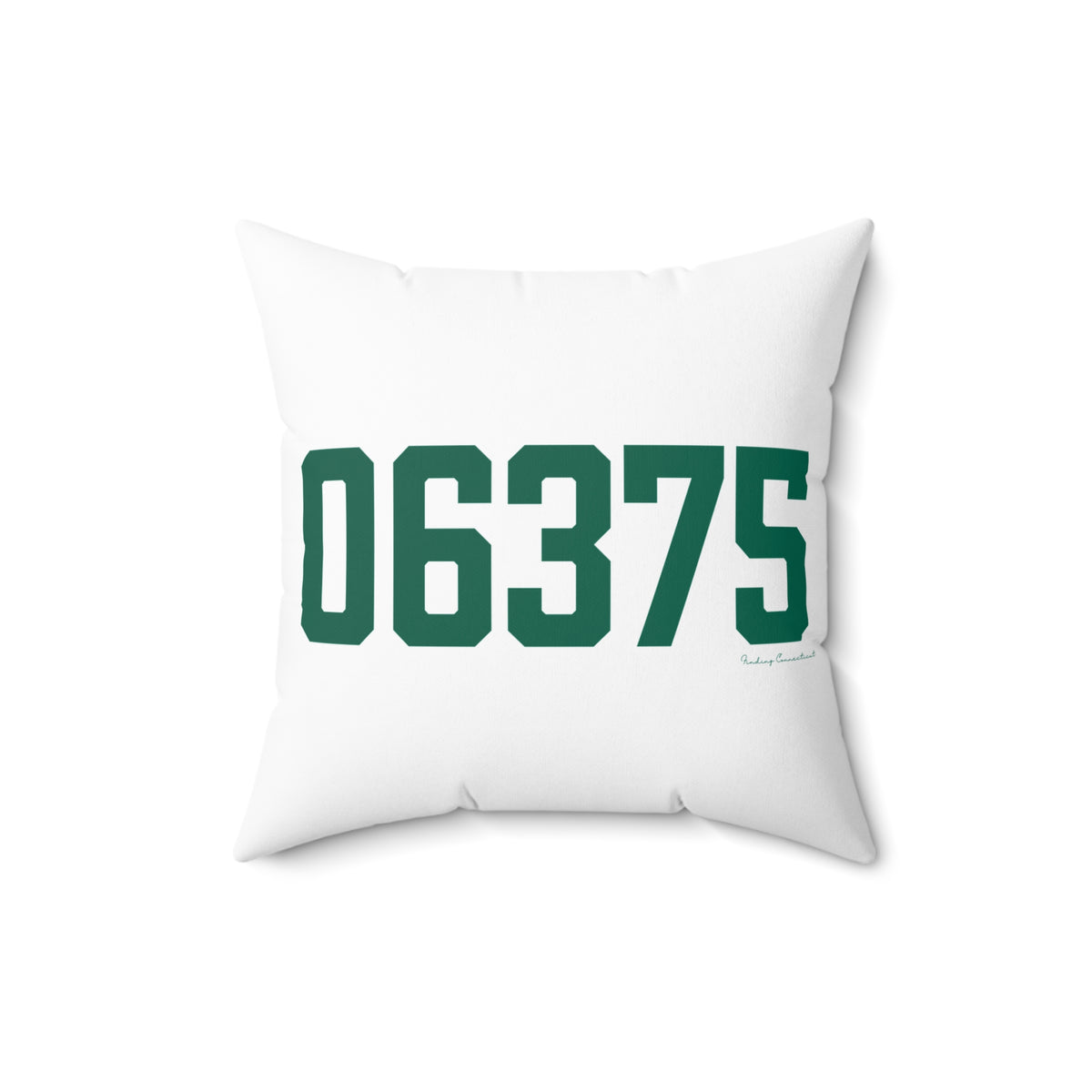 06375 New London Connecticut Zip Code Spun Polyester Square Pillow